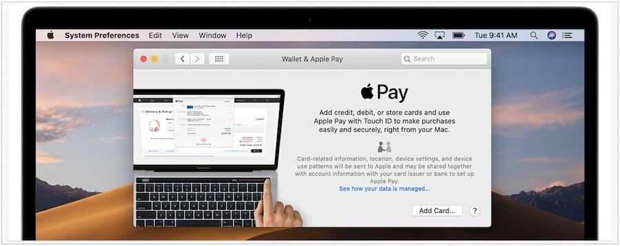 macOS fügt Apple Pay hinzu