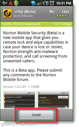 Installieren Sie Norton Security auf Android