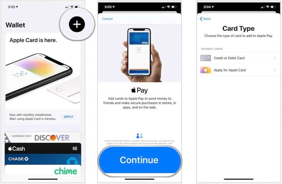 Apple Pay auf dem iPhone eingerichtet
