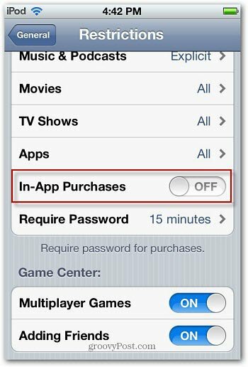 So deaktivieren Sie In-App-Käufe auf dem iPhone / iPod Touch