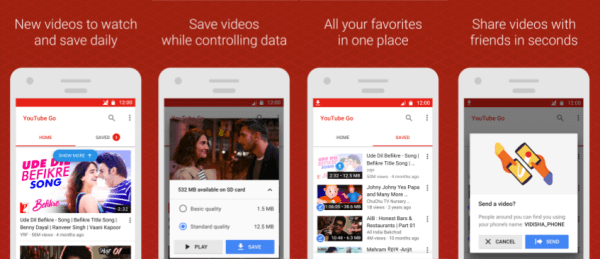 Die Beta-Version der YouTube Go-App kann im Google Play Store in Indien heruntergeladen werden.