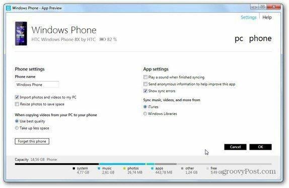 Windows Phone 8 Windows Phone-Einstellungen