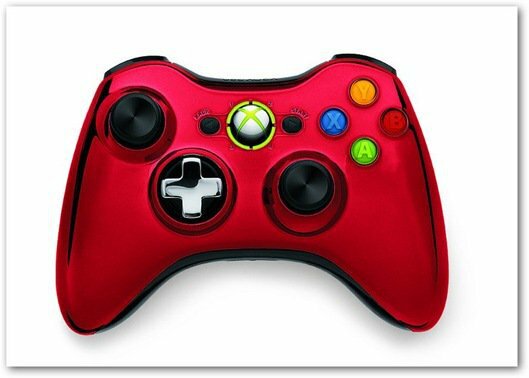 Xbox 360 Chrome Controller rot