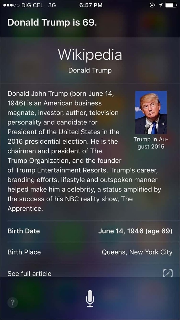 Trumpf Siri