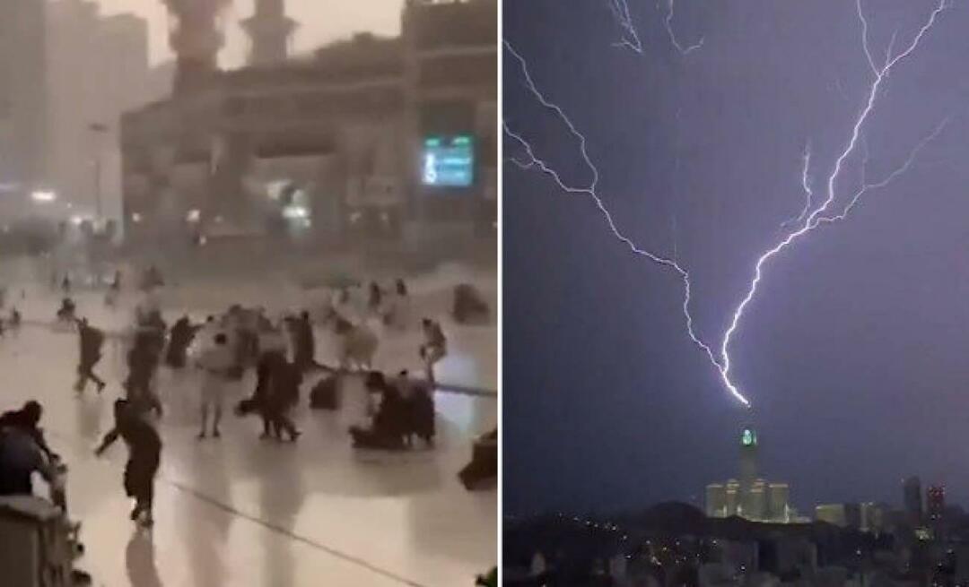 „Super Cell“ wurde nach starkem Regen und Sturm in Mekka gesehen!