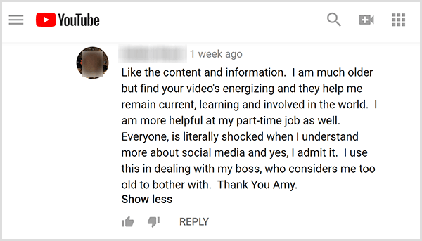 Amy Landino erhielt von ihrem Publikum positives Feedback zu ihren Videoinhalten. Zum Beispiel kommentiert eine Benutzerin, dass ihre Videos mir helfen, aktuell zu bleiben, zu lernen und an der Welt beteiligt zu sein. Ich bin auch in meinem Teilzeitjob hilfreicher.