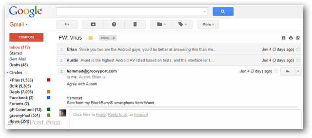So aktivieren Sie die Google Mail-ähnliche Konversationsansicht in Thunderbird