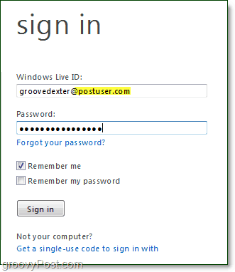 So melden Sie sich bei Windows Live Domain-E-Mails an