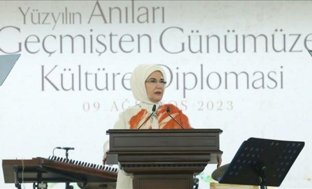Emine Erdoğan trat dem Cultural Diplomacy Program bei: „Türkiye wird immer auf dem Feld sein“