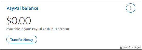 PayPal-Kontostand mit Cash Plus-Konto