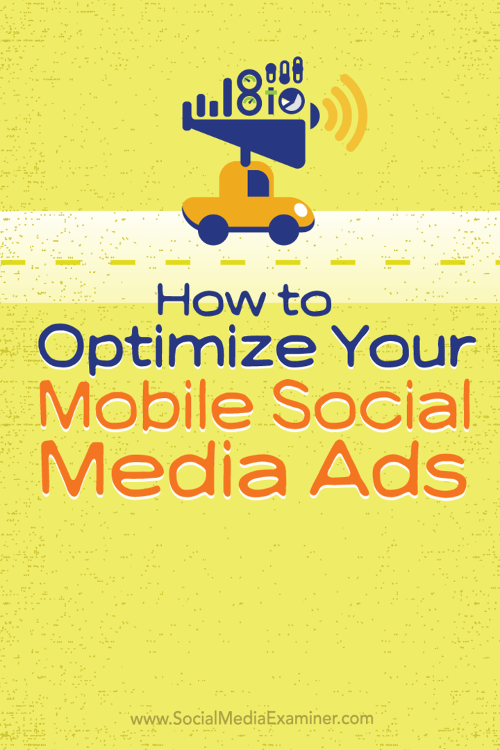 Optimieren Sie mobile Social Media-Anzeigen