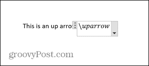 Abkürzung für Wort-Uparrow-Gleichung