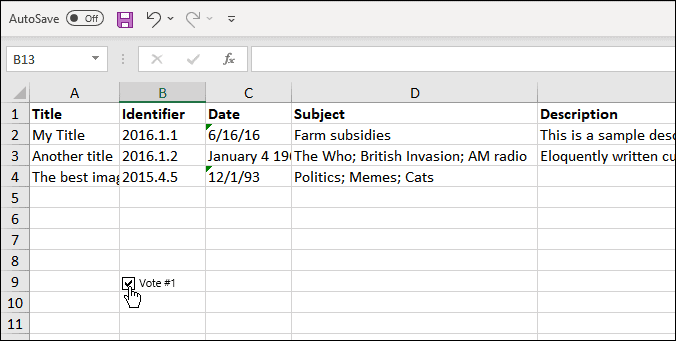 Fügen Sie ein Kontrollkästchen in Microsoft Excel ein