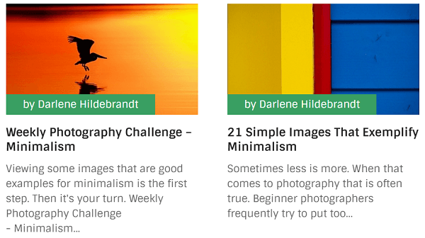Die Digital Photography School bietet Lesern in ihren Beiträgen Herausforderer.