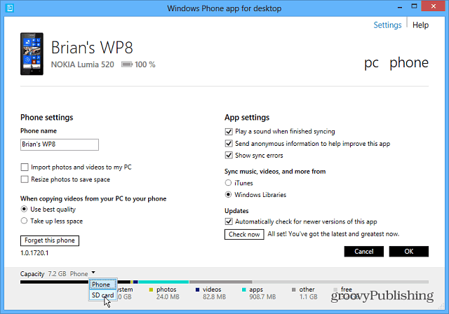 Windows Phone App für Desktop