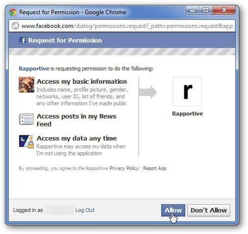 Facebook-Autorisierung