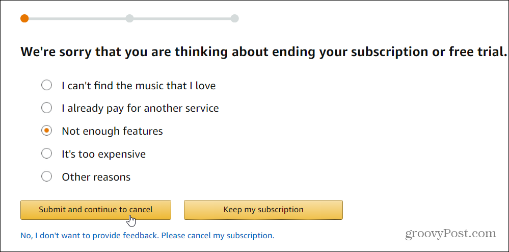 4 Amazon Musik abbrechen