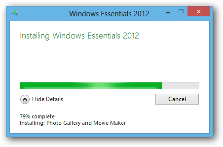 Installation von Windows Essentials 2012