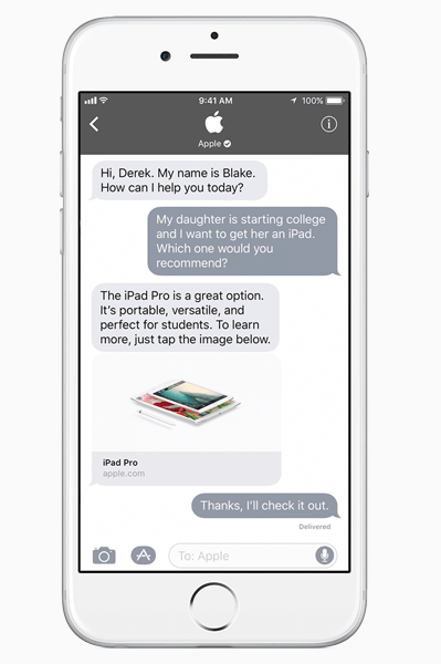 Apple hat Business Chat eingeführt, eine leistungsstarke neue Möglichkeit für Unternehmen, mit Kunden in iMessage in Kontakt zu treten.