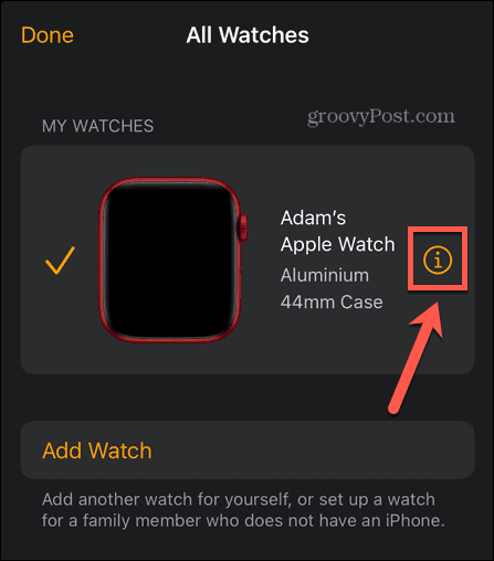 Informationen zur Apple Watch