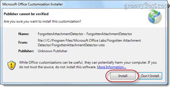 Der Detektor für vergessene Anhänge warnt vor fehlenden Anhängen in Microsoft Outlook