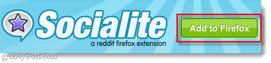 Füge Socialite zu Firefox hinzu