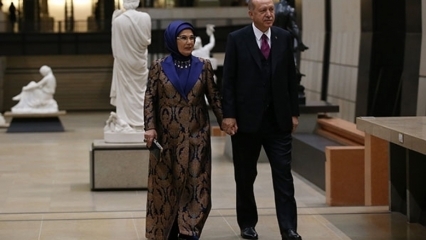Osmanisches Detail in First Lady Erdogans Kleid!