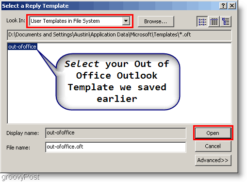 Outlook 2007 - Outlook-Regel erstellen Wählen Sie eine Vorlage aus