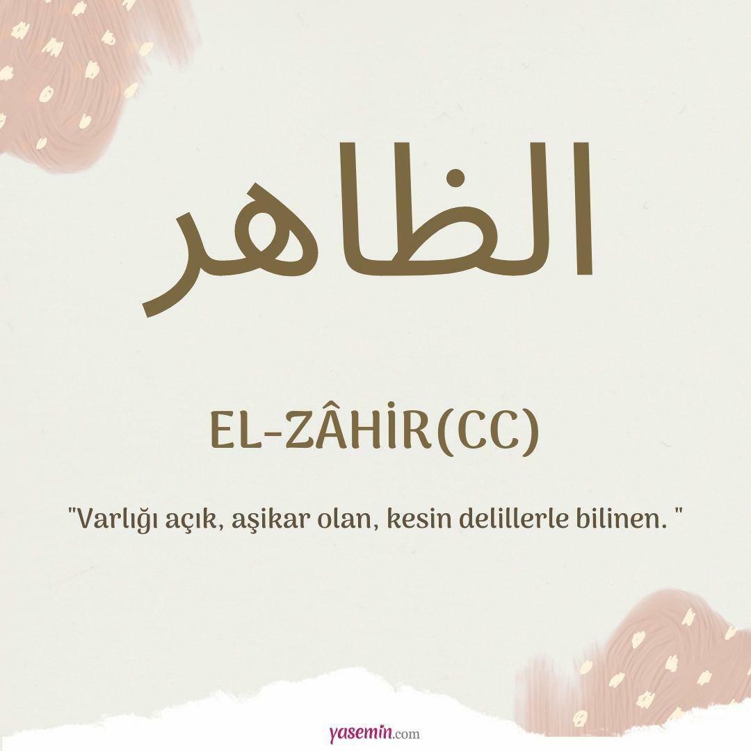 Was bedeutet al-Zahir (c.c.)?