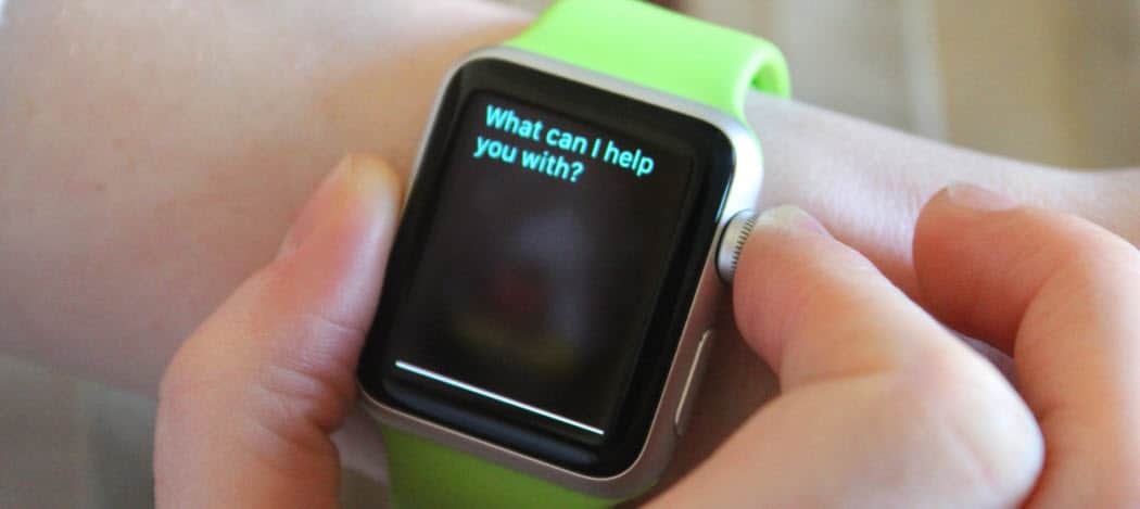 Verwendung von Siri zur Suche auf der Apple Watch
