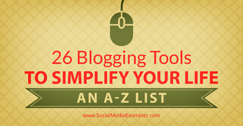 26 Blogging-Tools