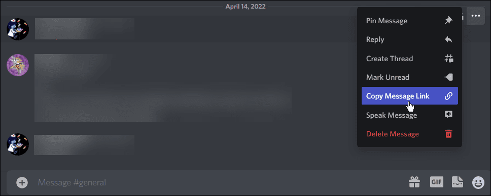 Nachricht Link Discord kopieren