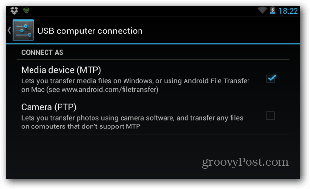So verwalten Sie Dateien auf dem Nexus 7 auf Ihrem Computer