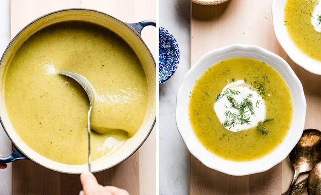 Wie macht man eine gesunde cremige Zucchinisuppe? Einfaches Rezept für eine cremige Kürbissuppe