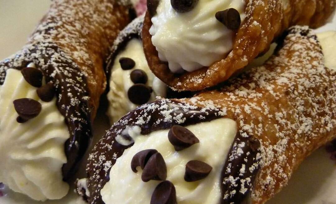 Wie macht man Cannoli, den Meister der Desserts der italienischen Küche?