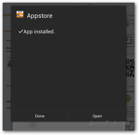 App installiert Öffnen