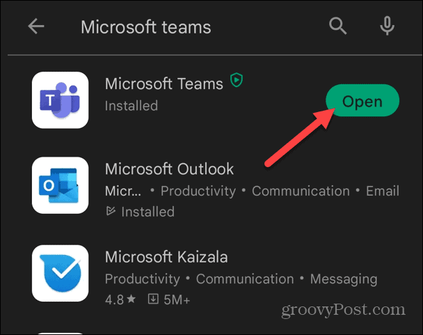 So installieren Sie Microsoft Teams auf Android