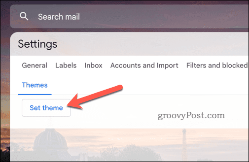 Schaltfläche Gmail-Design festlegen