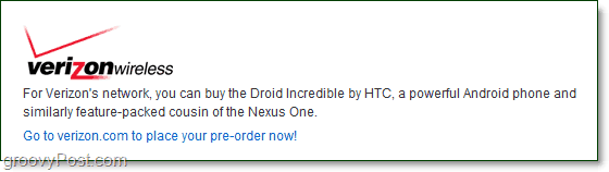 Verizon gibt den Nexus One weiter und startet Droid Incredible [groovyNews]