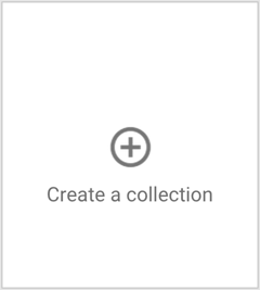 Klicken Sie auf die Schaltfläche Google + Sammlung erstellen