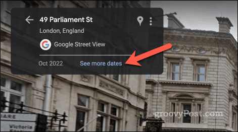 Alte Street View-Bilder in Google Maps auswählen