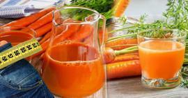 Helfen Karotten beim Abnehmen? Wie viele Kalorien hat Karottensaft? Rezept für Karottensaft, der das Bauchfett zum Schmelzen bringt