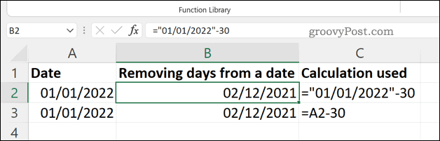 Tage aus einem Datum in Excel entfernen