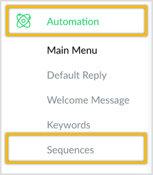 Erstellen Sie mit ManyChat eine Sequenz für den Messenger-Bot