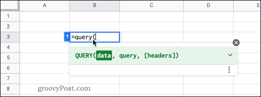 Abfrage in Google Sheets