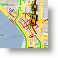 Google Maps Live-Verkehr für Ausfallstraßen