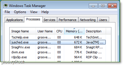 Screenshot: Windows 7 Task-Manager