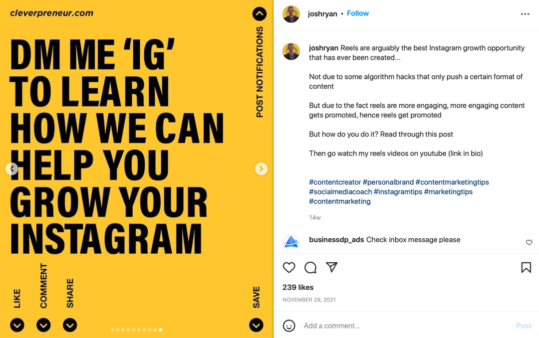 Aufbau eines Instagram-Followers, der konvertiert: Social Media Examiner
