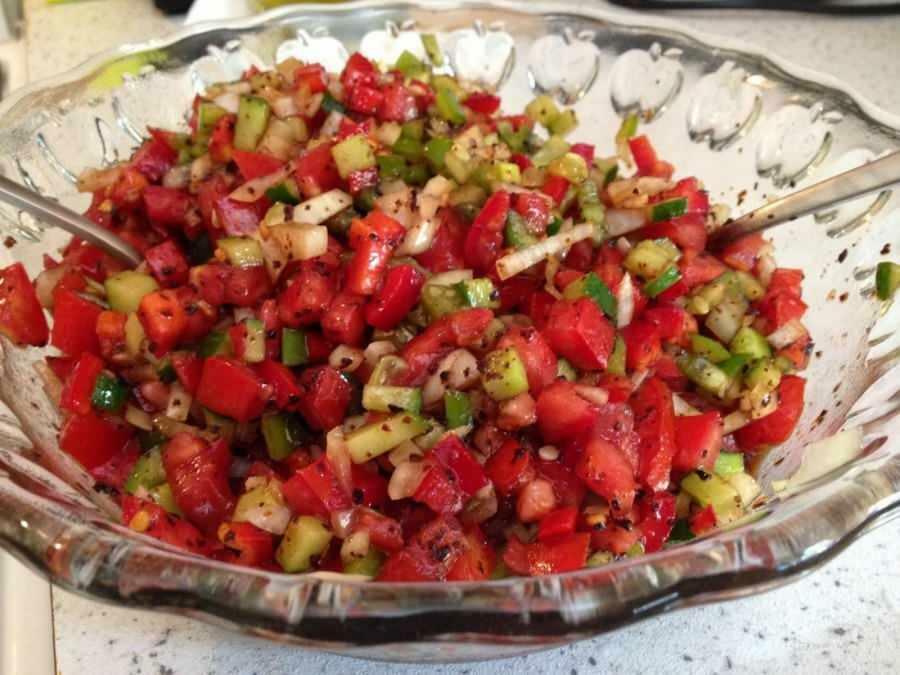 Löffel Salat