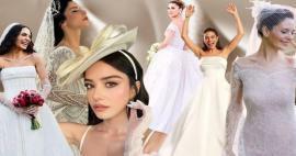 Inspirierende Brautkleider von Prominenten, die 2022 geheiratet haben!